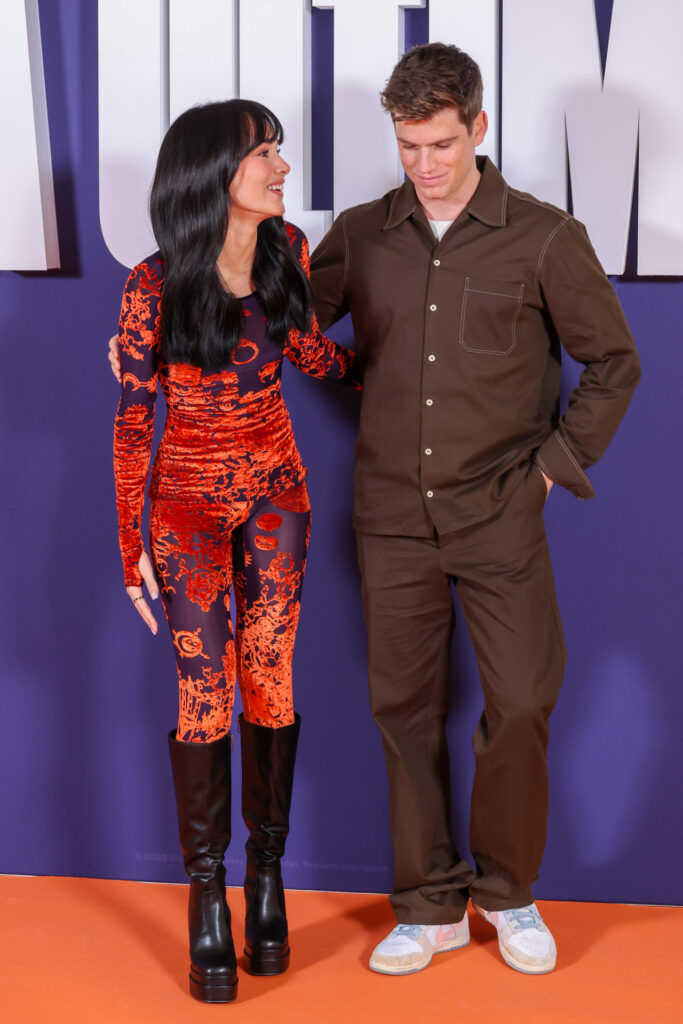 Aitana Ocaña y Miguel Bernardeau en la premier de la serie ''La última''