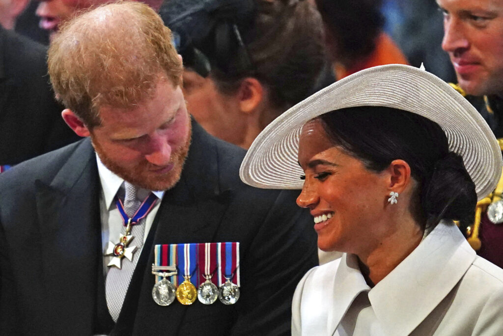 Prince Harry and Meghan Markle, Duke and Duchess of Sussex, in June 2022