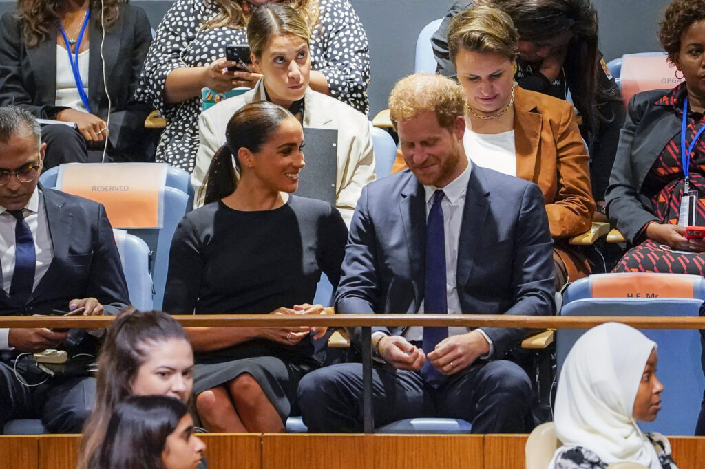 Prince Harry and Meghan Markle, Duke and Duchess of Sussex, in July 2022
