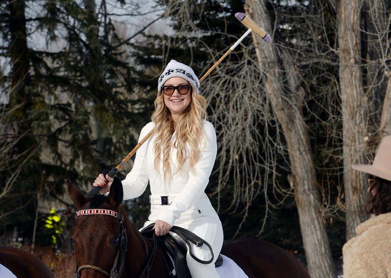 Kate Hudson participates in a photo shoot in Aspen Kate Hudson participates in a photo shoot in Aspen