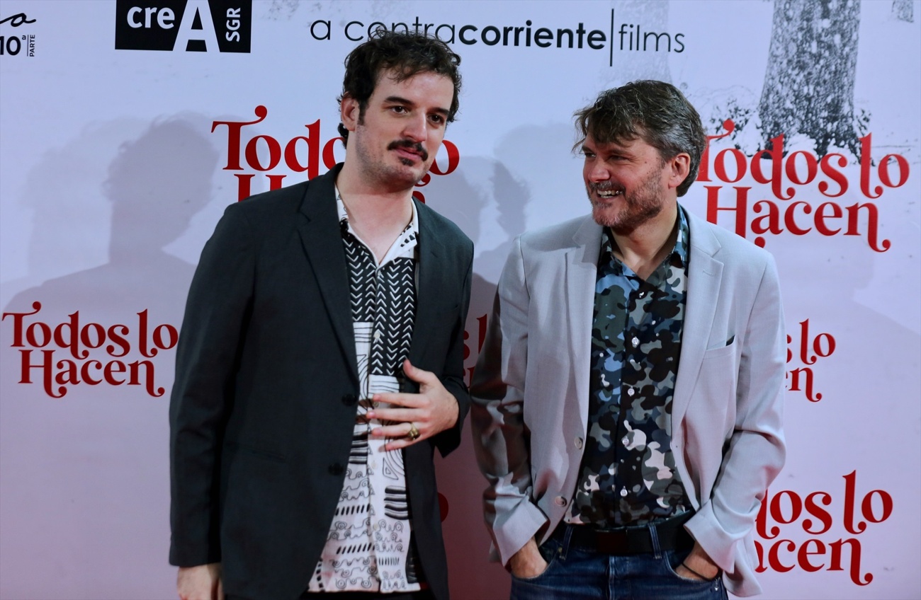 Hugo Martín Cuervo y el actor Víctor Palmero