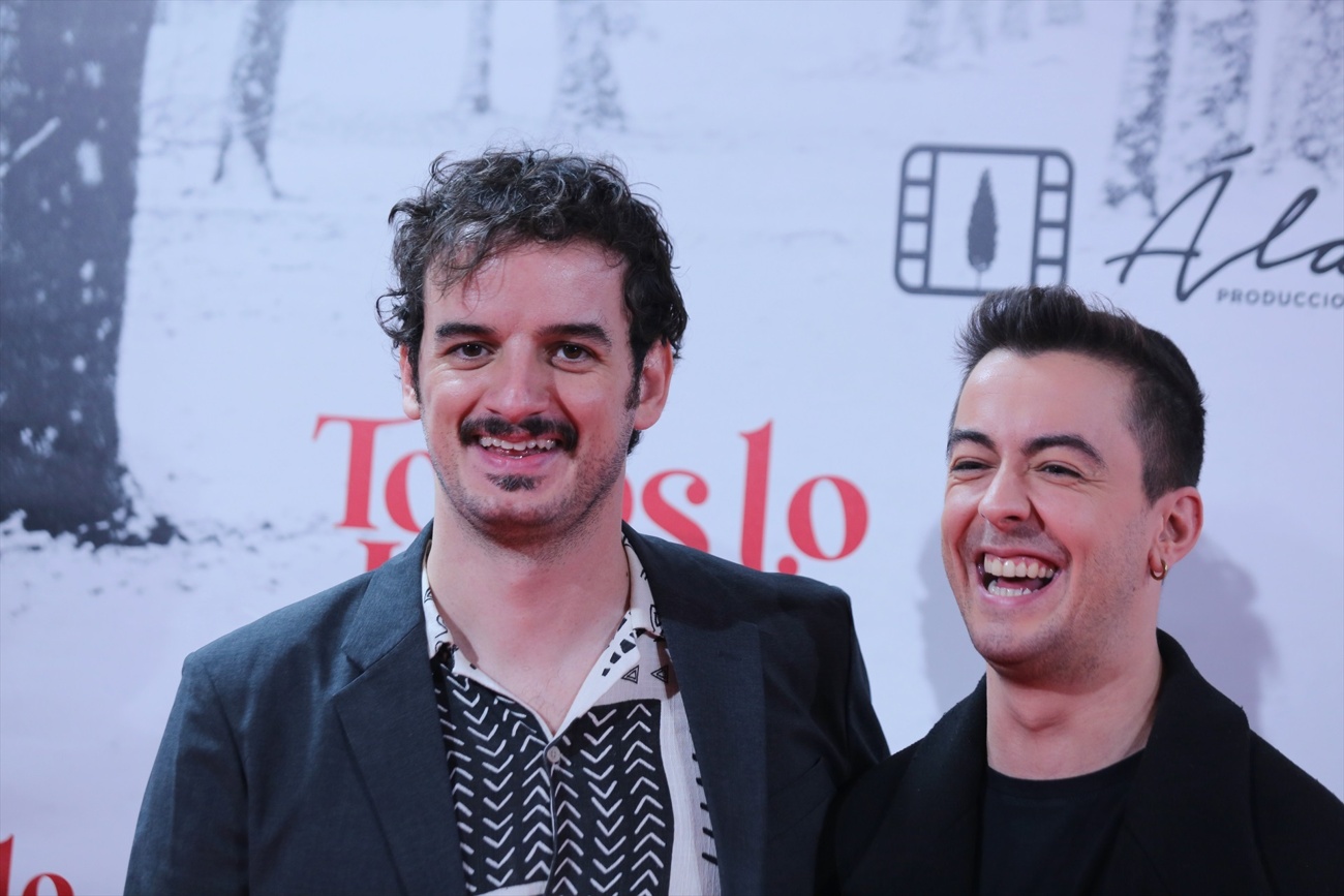 Hugo Martín Cuervo y el actor Víctor Palmero