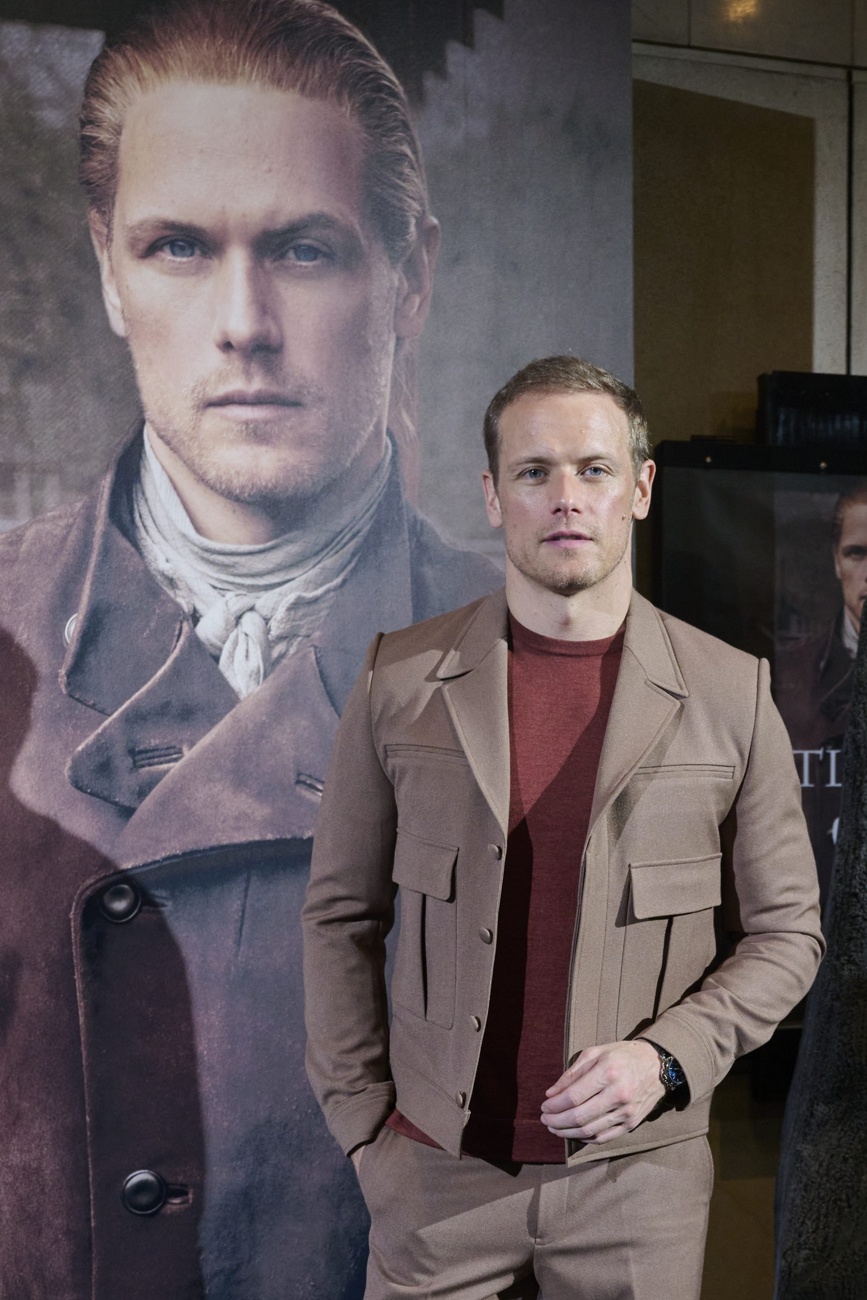 Sam Heughan bei einem Treffen mit Fans in Spanien Sam Heughan bei einem Treffen mit Fans in Spanien