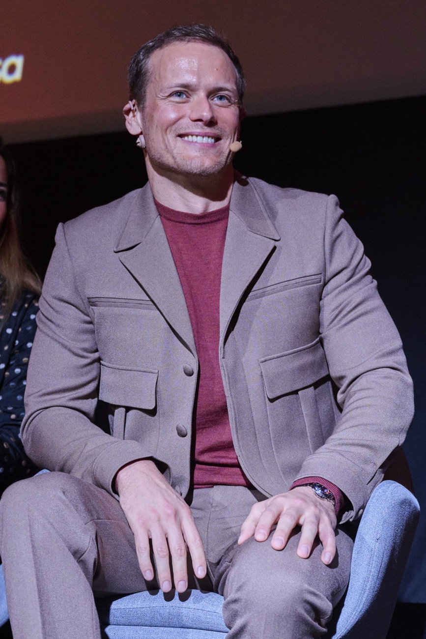 Sam Heughan bei einem Treffen mit Fans in Spanien Sam Heughan bei einem Treffen mit Fans in Spanien