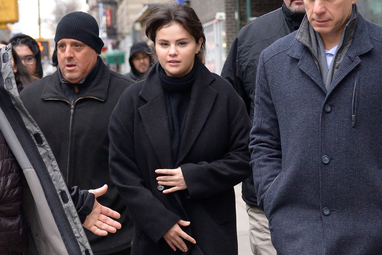 Die Schauspielerin Selena Gomez kommt nach einer Woche der Vorfreude am Set der dritten Staffel von «Only Murders in the Building» an