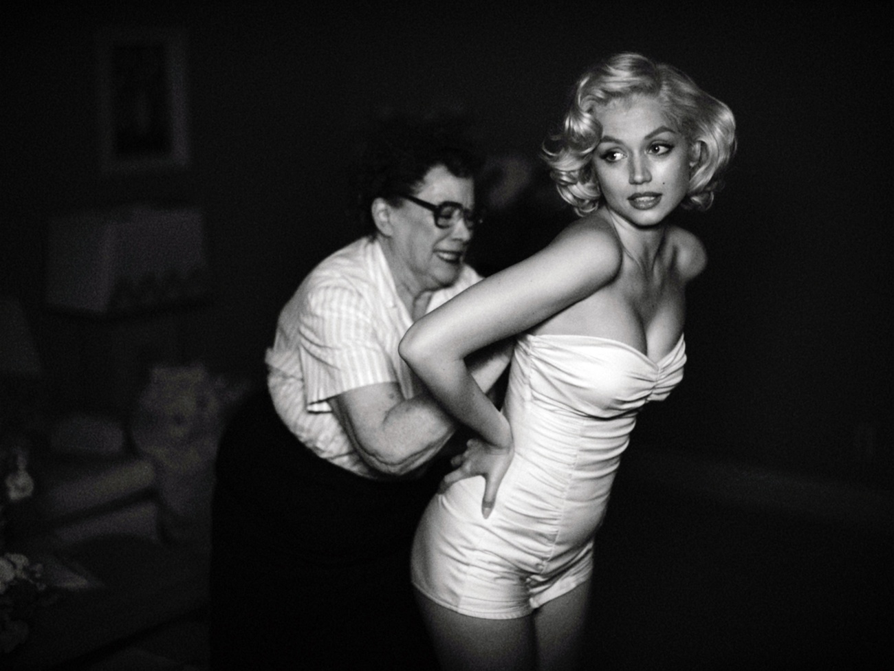 Ana de Armas y Marilyn Monroe y ''Blonde''