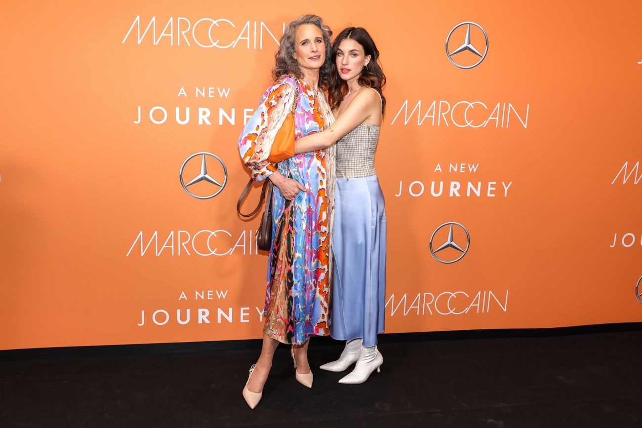 Andie MacDowell and Rainey Qualley at the Berlin Fashion Week Andie MacDowell and Rainey Qualley at the Berlin Fashion Week