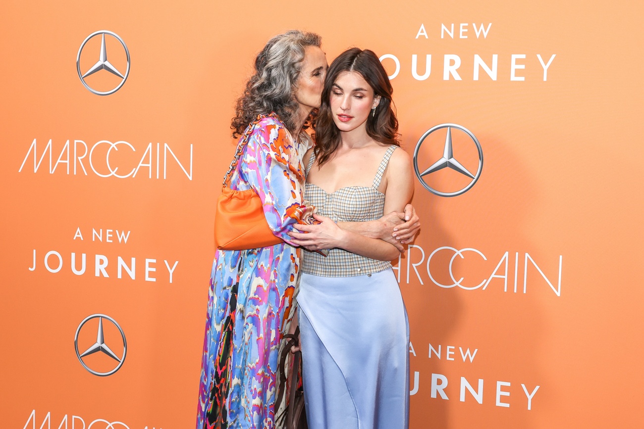Andie MacDowell and Rainey Qualley at the Berlin Fashion Week Andie MacDowell and Rainey Qualley at the Berlin Fashion Week