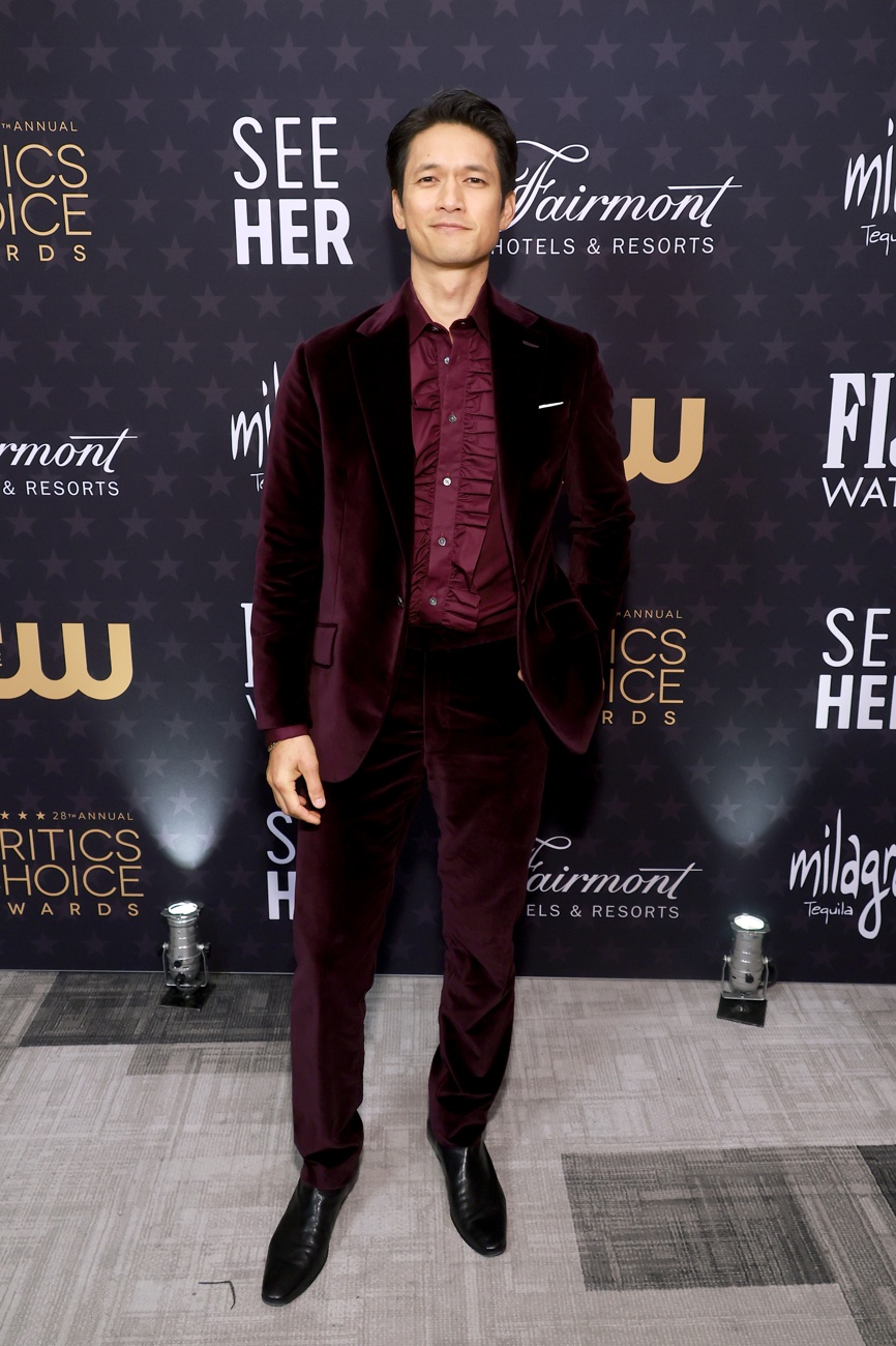 Harry Shum Jr. alla 28a edizione dei Critics Choice Awards