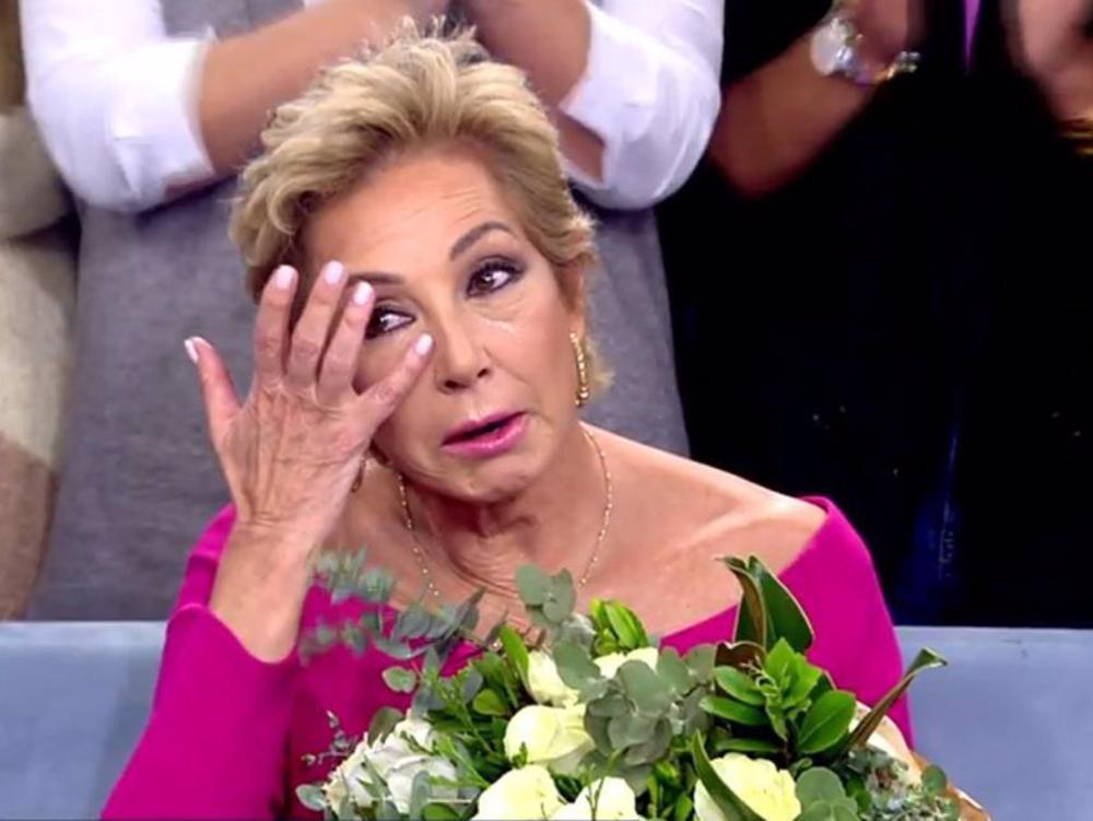 Ana Rosa Quintana ha sido incapaz de contener las lágrimas al final del programa Ana