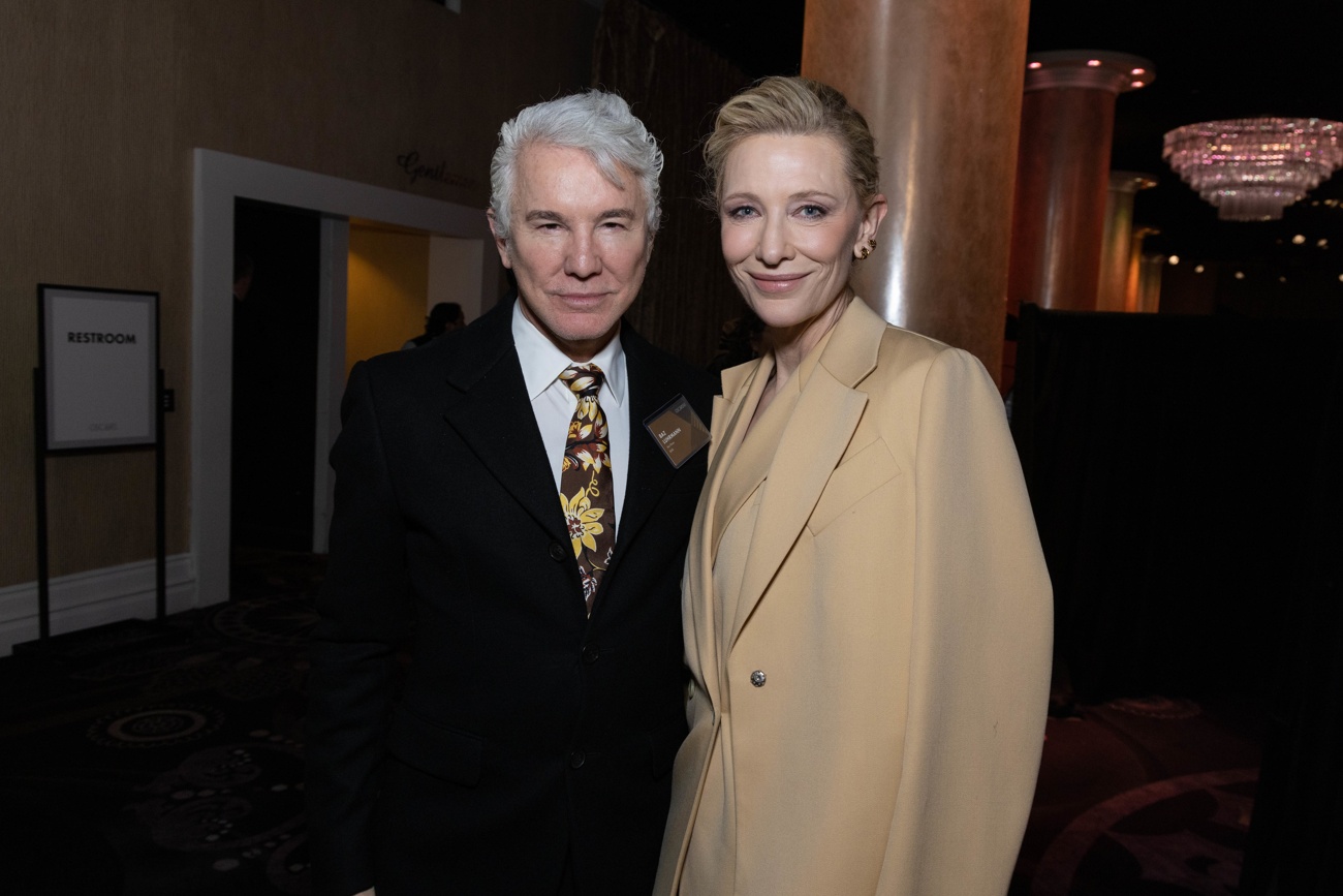 Baz Luhrman and Cate Blanchet at the Oscar Nominees Luncheon