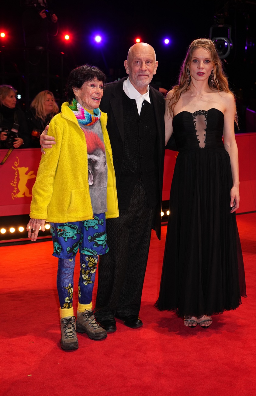 Geraldine Chaplin, John Malkovich and Lilith Stangenberg at the premiere of  