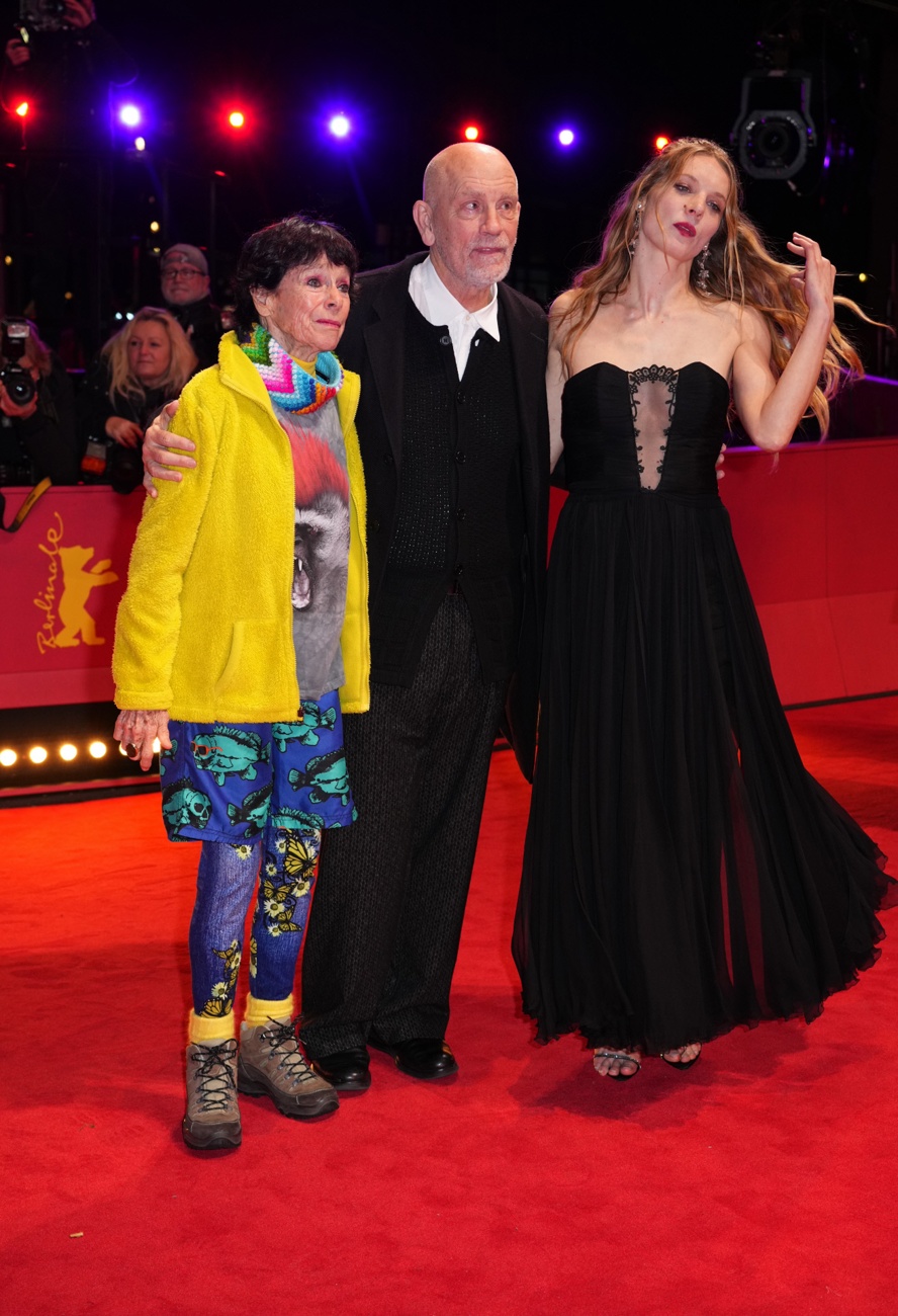 Geraldine Chaplin, John Malkovich and Lilith Stangenberg at the premiere of  