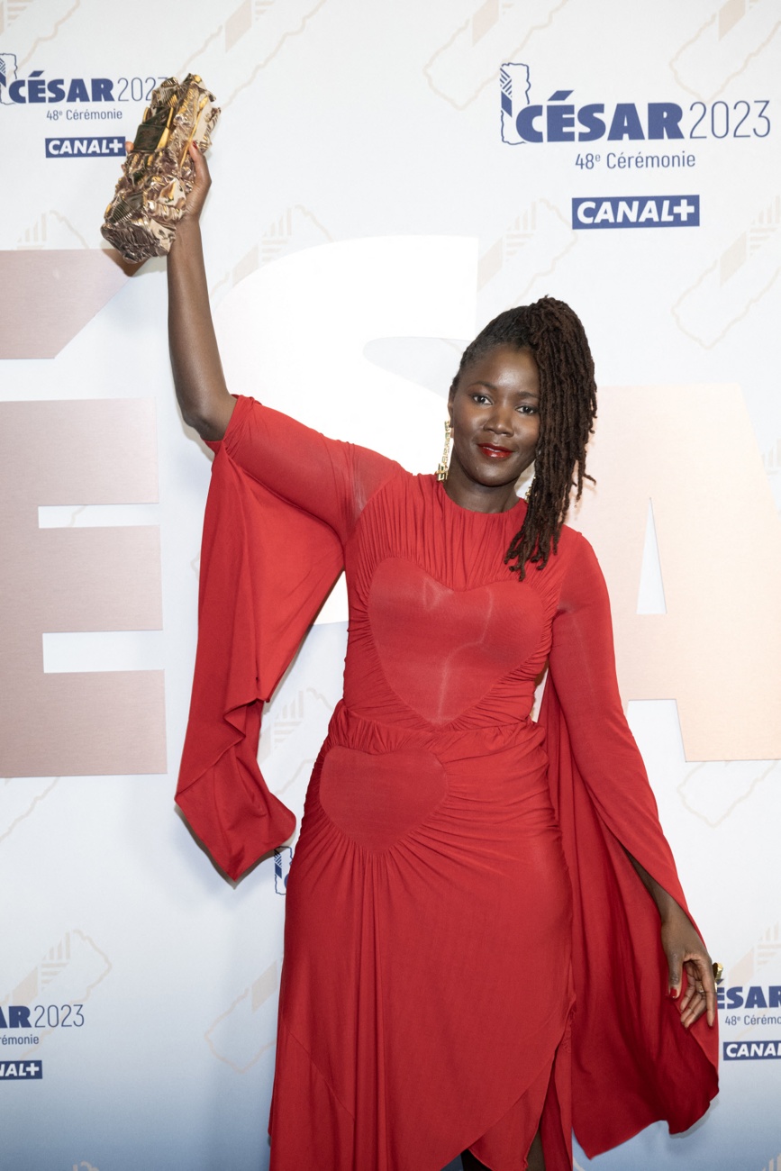 Alice Diop bei der Verleihung des César 2023