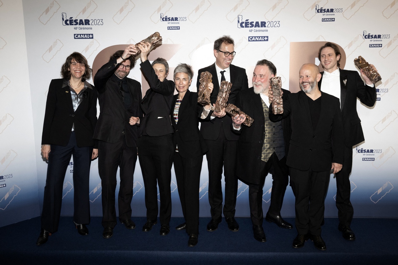 The ''La nuit du 12'' team at the César Awards 2023