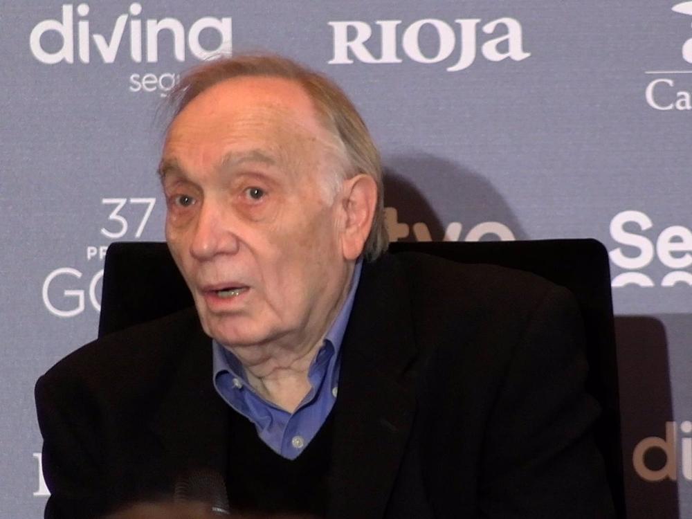 Fernando Méndez-Leite, director de Academia de las Artes y las Ciencias Cinematográficas de España , da una rueda de prensa y recuerda emocionado a su amigo Carlos Saura Fernando