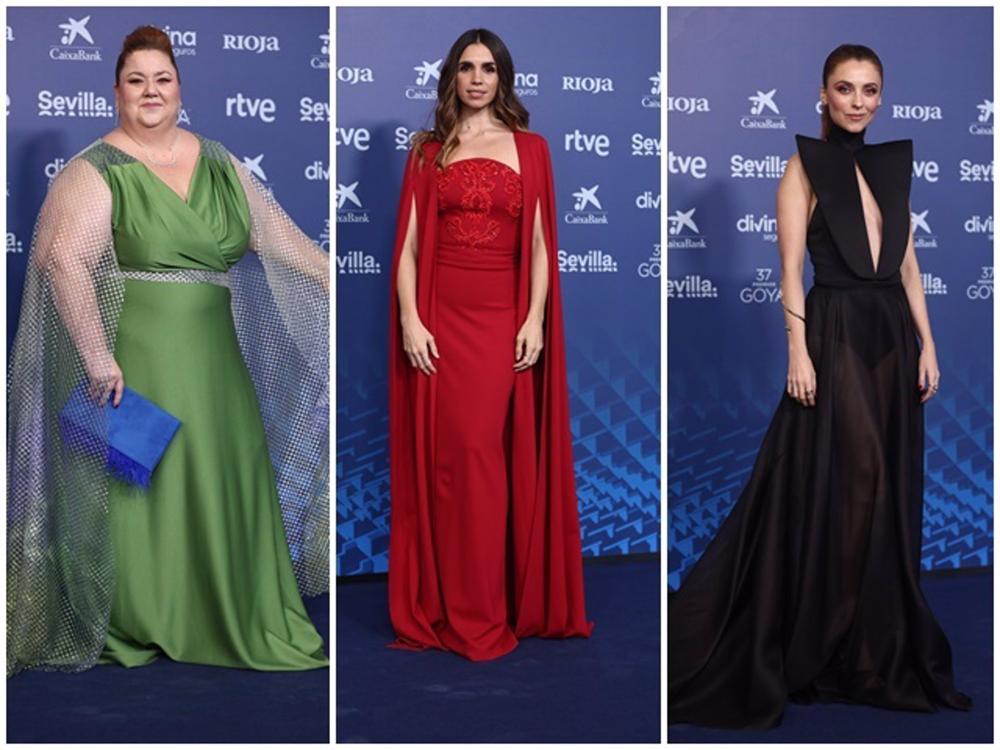 Itziar Castro, Elena Furiase y Leticia Dolera en los Goya Itziar