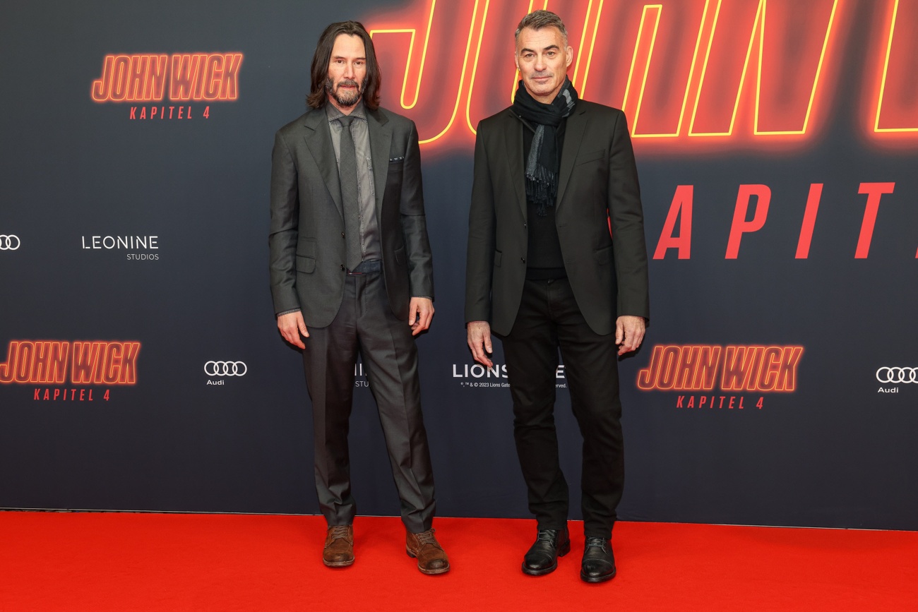 Keanu Reeves and Chad Stahelski at ''John Wick 4'' premiere in Berlin