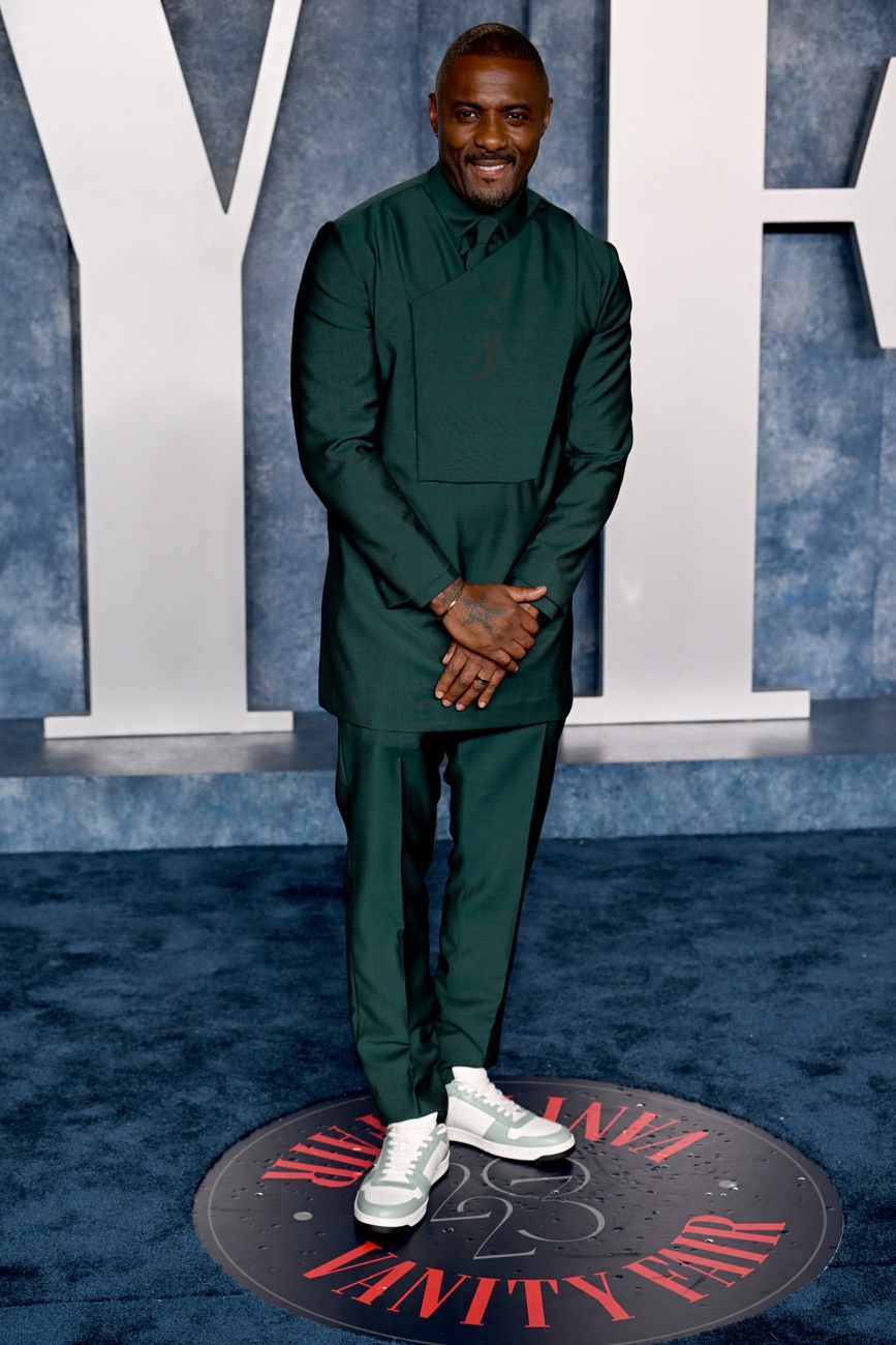 Idris Elba en la fiesta de los Oscar de Vanity Fair