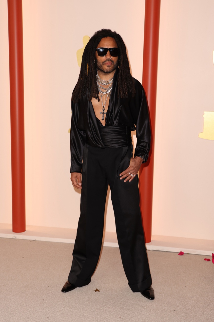 Lenny Kravitz on the red carpet at the 95th Oscar Awards