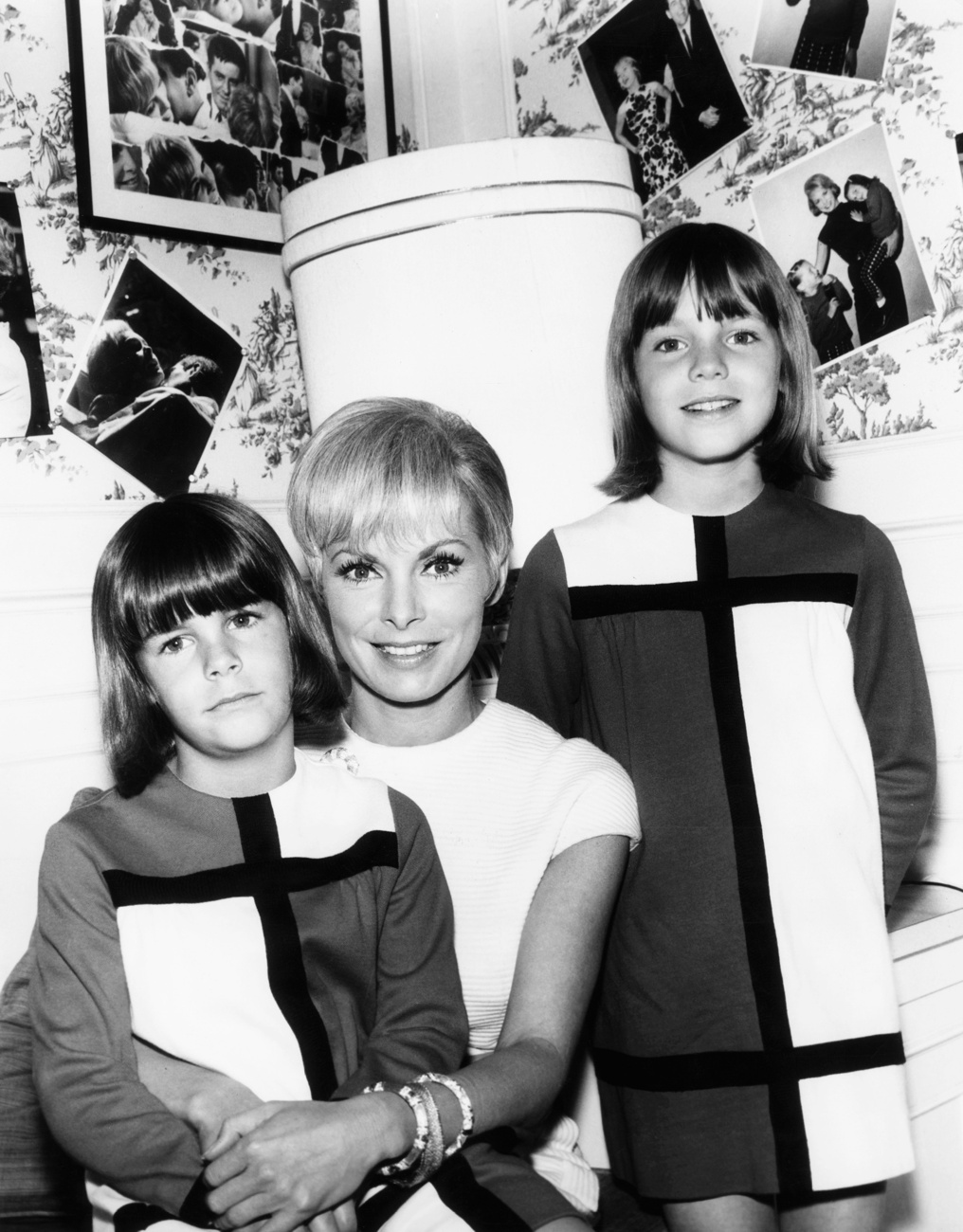 Janet Leigh junto a sus hijas, Jamie Lee Curtis y Kelly Curtis