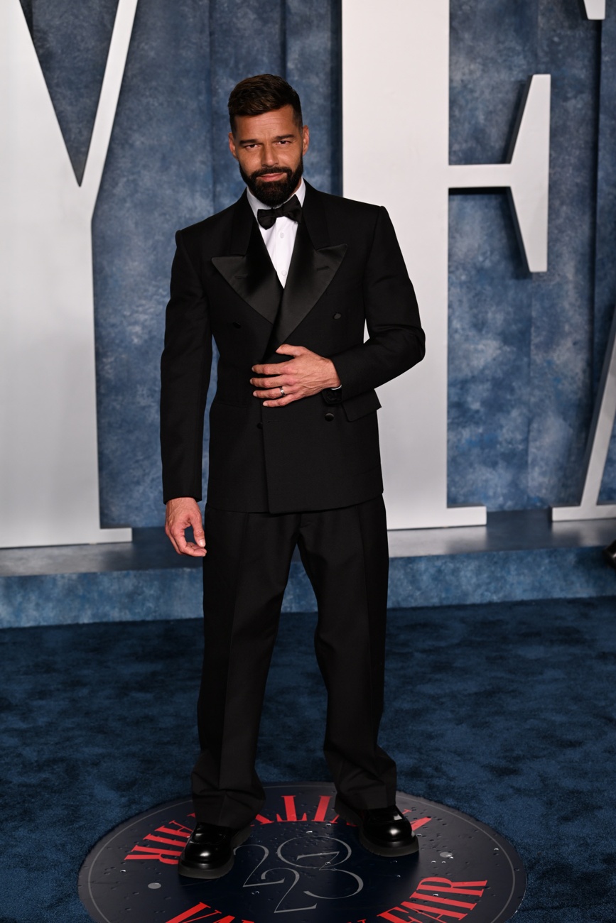 Ricky Martin en la fiesta de los Oscar de Vanity Fair