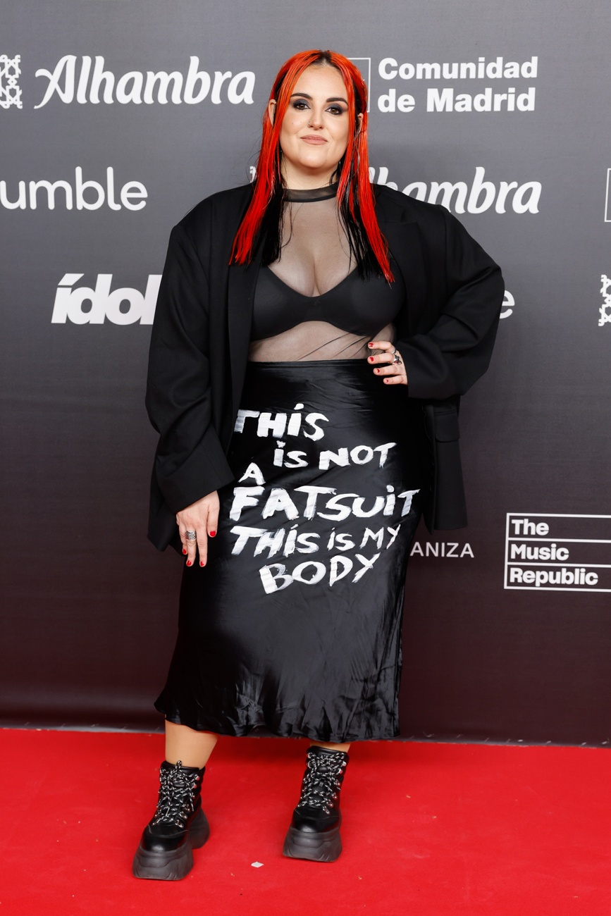 Andrea Compton on the red carpet at the Idol Awards 2023