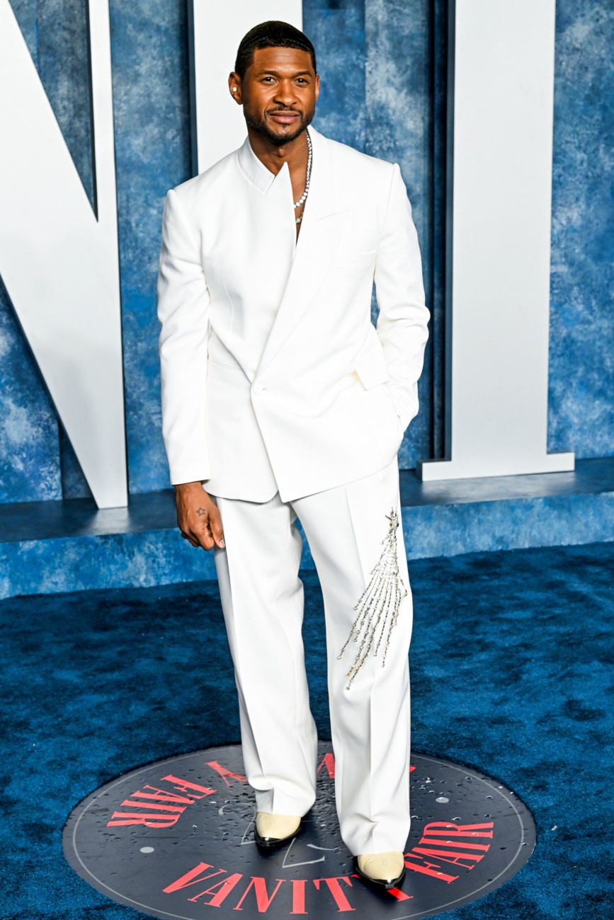 Usher en la fiesta de los Oscar de Vanity Fair