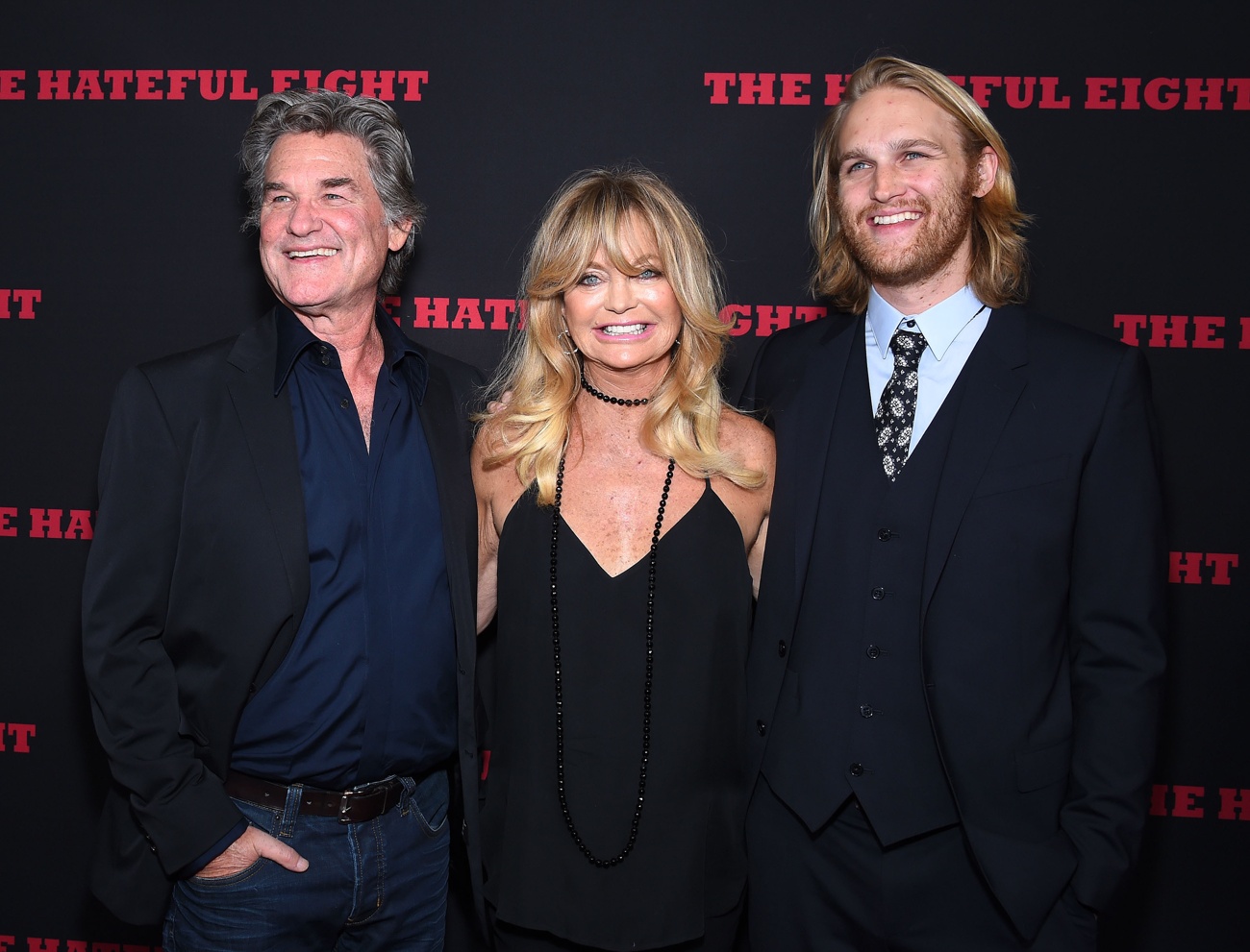 Goldie Hawn, Kurt Russell, Kate Hudson y Wyatt Russell