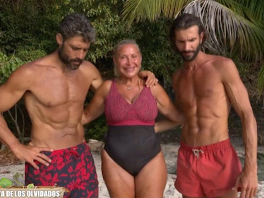 Jaime Nava, Raquel Mosquera y Artùr Dainese durante Supervivientes Jaime