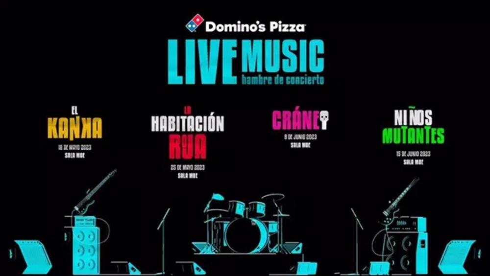La Habitación Roja, El Kanka, Cráneo y Niños Mutantes en Domino's Live Music 2023 La