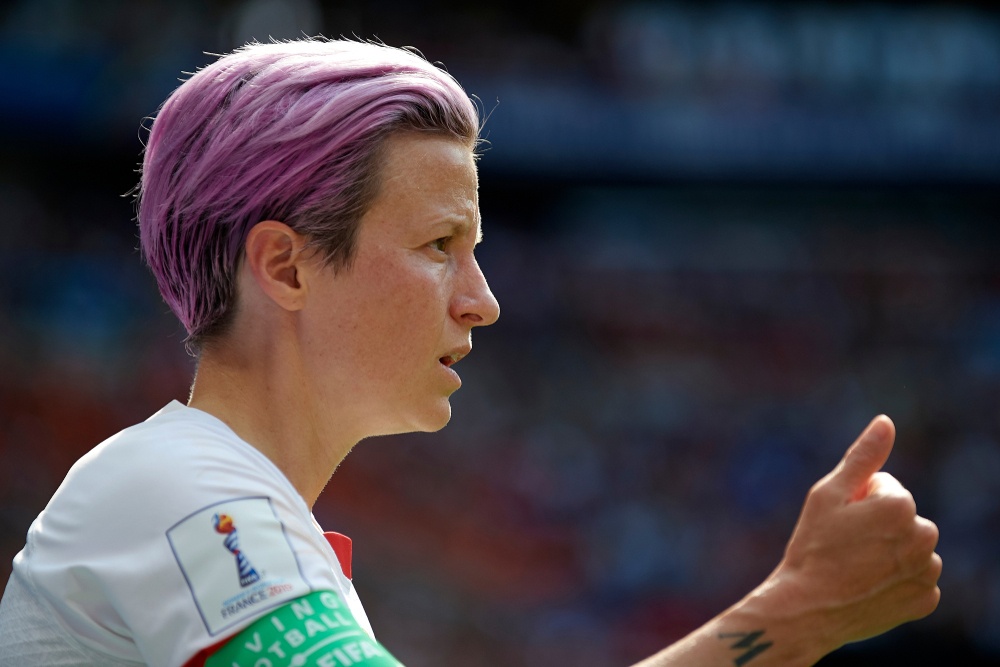 Megan Rapinoe ataca a Luis Rubiales por besar a Jenni Hermoso