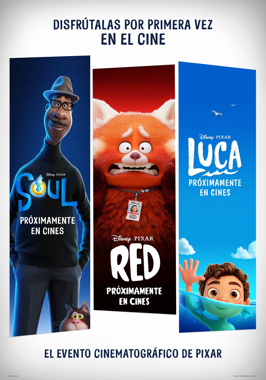 ‘’Soul’’, ‘’Luca’’ y ‘’Red’’ llegarán a las salas de cine españolas